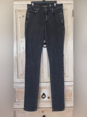Authentic Saint Laurent Paris D05 W/SK-MW Black Skinny Jeans Size 27